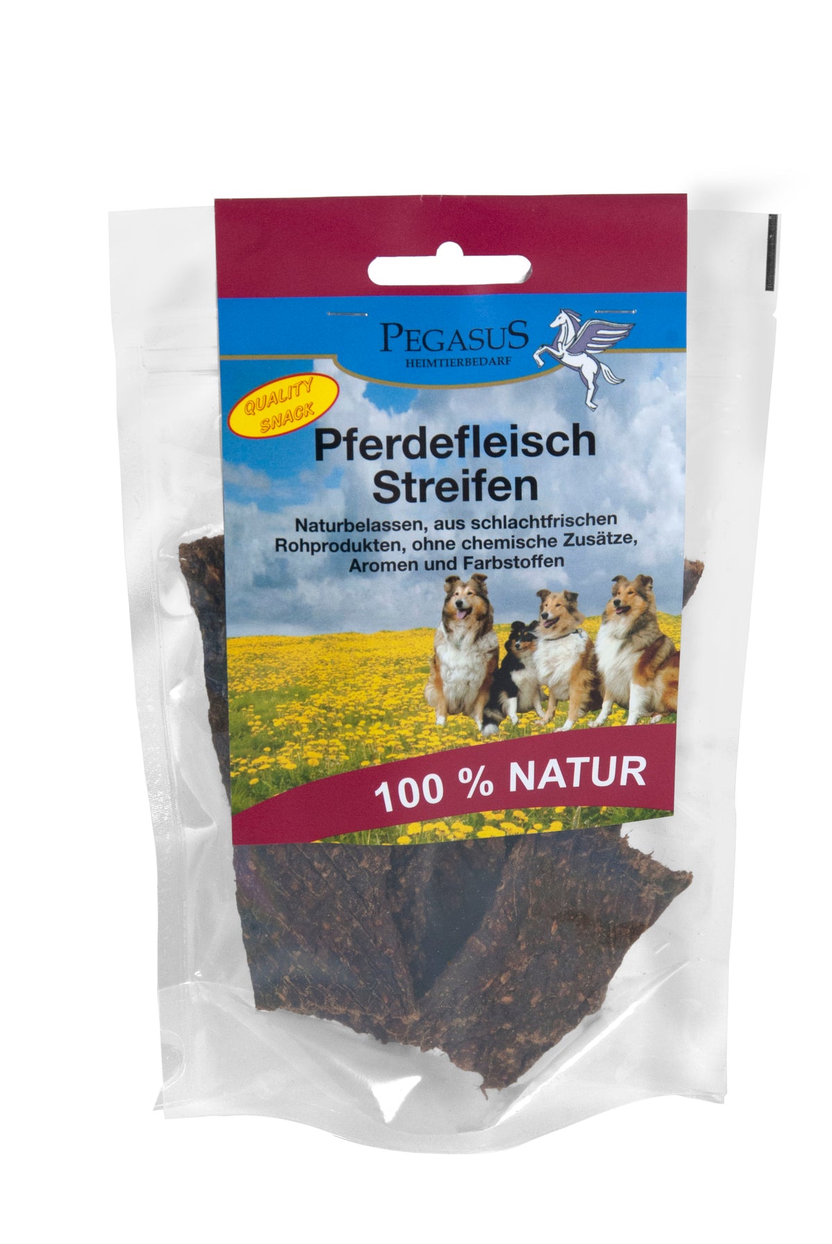 Pferde-Fleischstreifen getrocknet - Die-Fell-Nasen.com