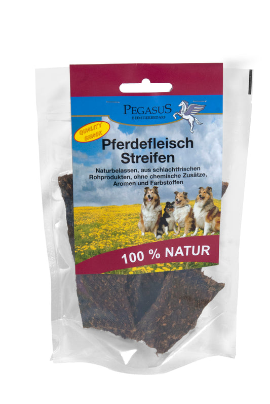 Pferde-Fleischstreifen getrocknet - Die-Fell-Nasen.com