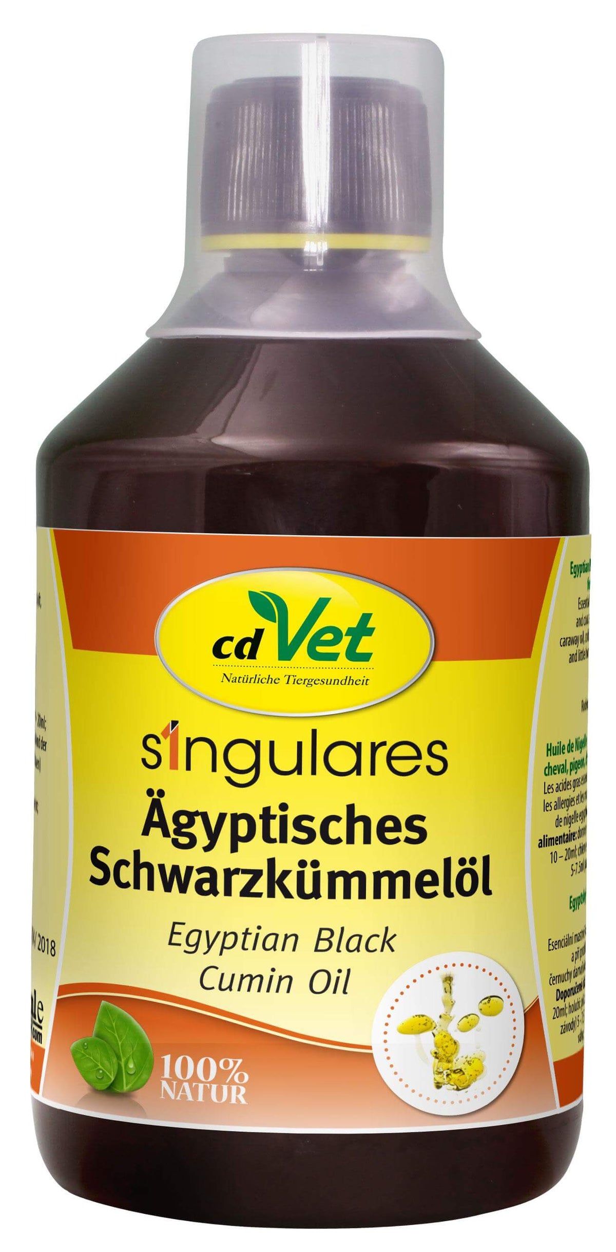 cdVet Ägyptisches Schwarzkümmelöl 500 ml - Die-Fell-Nasen.com