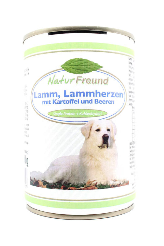 NaturFreund Lamm, Lammherzen mit Kartoffel und Beeren