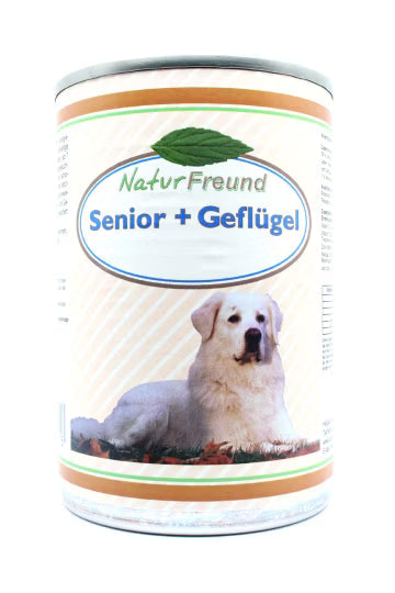NaturFreund Senior + Gefügel – Hochwertiges Nassfutter für ältere Hunde ab 7 Jahren