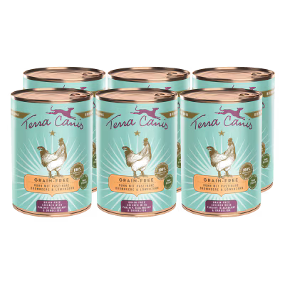 Terra Canis Menü -Getreidefrei- Huhn mit Pastinaken, Löwenzahn & Brombeeren