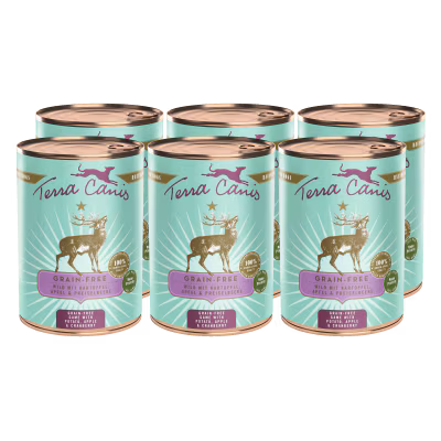 Terra Canis Menü -Getreidefrei- Wild mit Kartoffeln, Apfel & Preiselbeeren