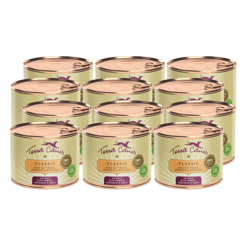 Terra Canis Menü Classic Huhn mit Tomate, Amaranth & Basilikum