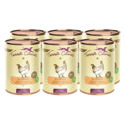 Terra Canis Menü Classic Huhn mit Tomate, Amaranth & Basilikum