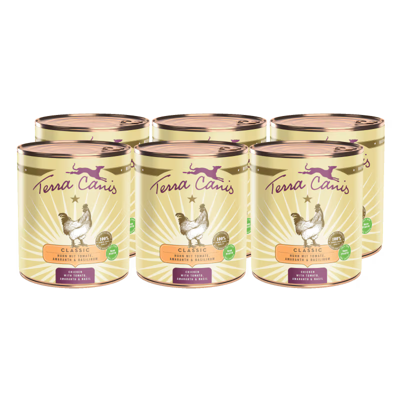 Terra Canis Menü Classic Huhn mit Tomate, Amaranth & Basilikum