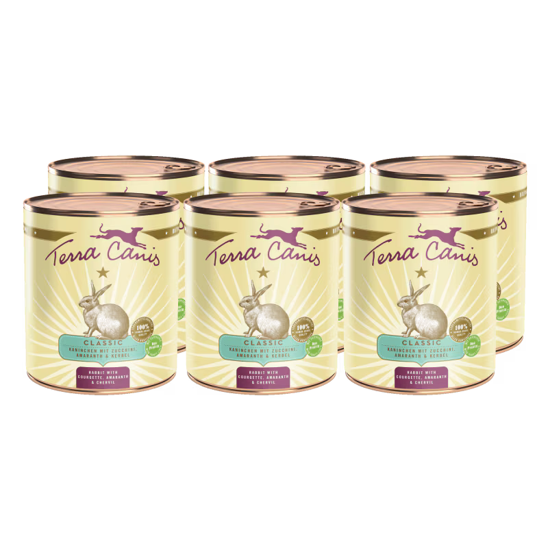 Terra Canis Menü Classic Kaninchen mit Zucchini, Amaranth & Kerbel