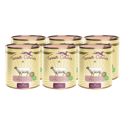 Terra Canis Menü Classic Lamm mit Zucchini, Hirse & Dill
