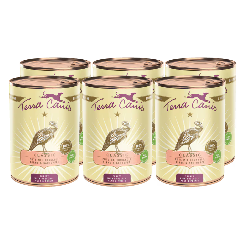 Terra Canis Menü Classic Pute mit Brokkoli, Birne & Kartoffeln
