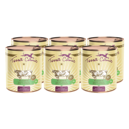 Terra Canis Menü Classic Rind mit Karotte, Apfel & Naturreis