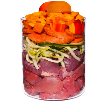 Terra Canis Menü - Getreidefrei- Kaninchen mit Zucchini, Aprikose und Bohnenkraut