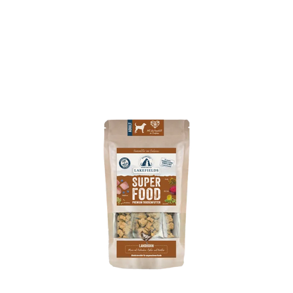 Lakefields SUPERFOOD Premium Landhuhn Komplettmenü – Getreidefrei Trockenfutter für Hunde