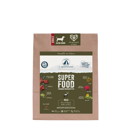 SUPERFOOD Premium  WILD Komplettmenü für kleine Hunde